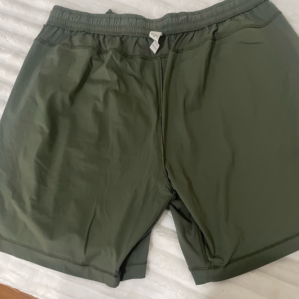 RHONE Olive Green Performance Drawstring Shorts - image 15